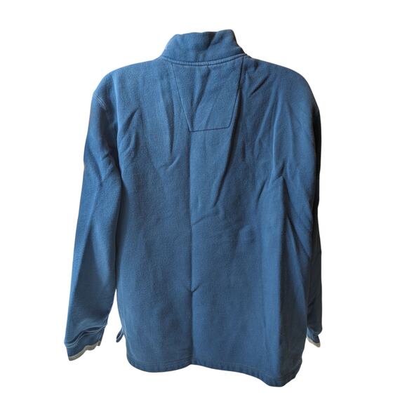 Arrow Sweatshirt Mens Large Blue 1/4 Zip Fleece Pullover Cozy Layer - Picture 6 of 13